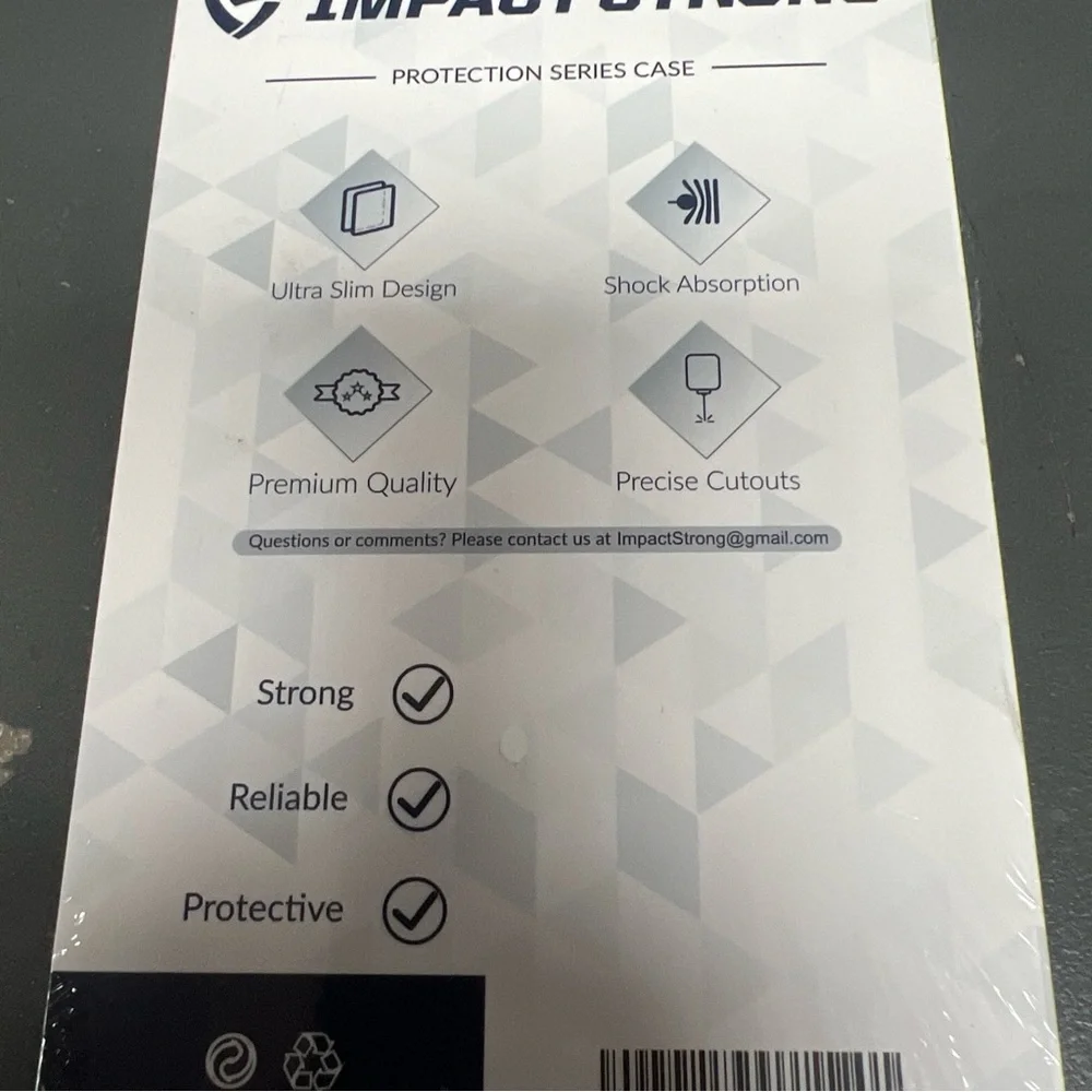 Impact strong iPhone 11 clear case coral tabs with screen protectors